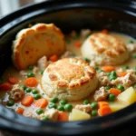 Crock pot chicken pot pie