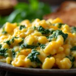 Spinach and Cheese Scrambled Eggs