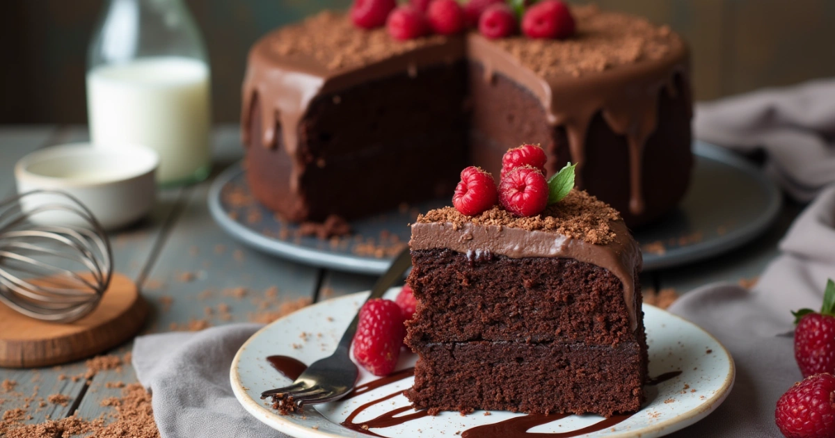 kefir sheet cake recipe card